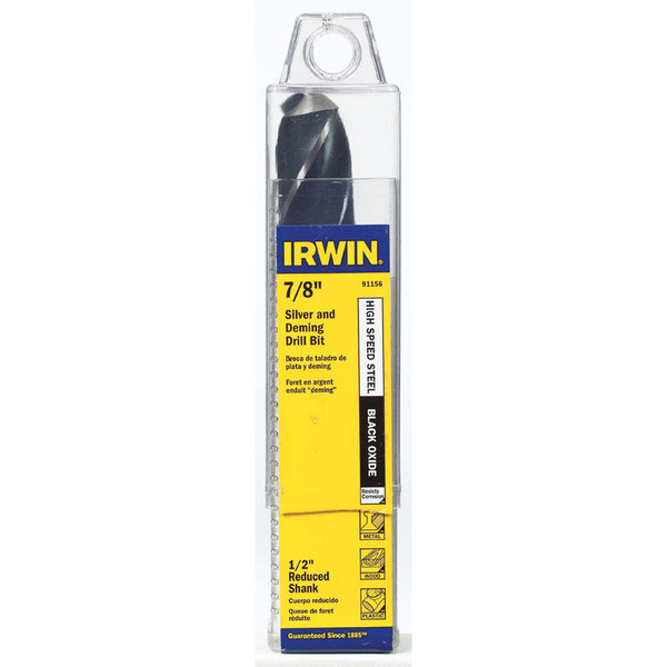 Irwin BIT DRILL 7/8"" 1/2SHANK 91156